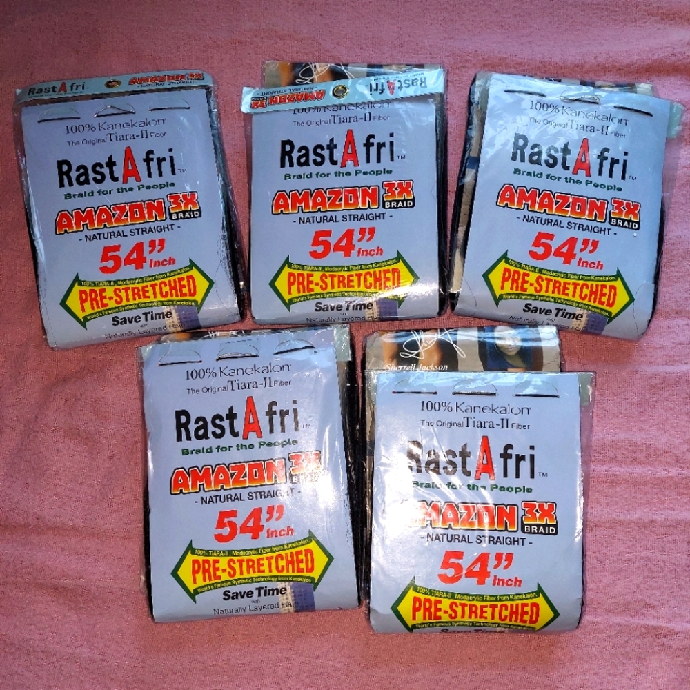 RastAfri kanekalon braiding hair 54"